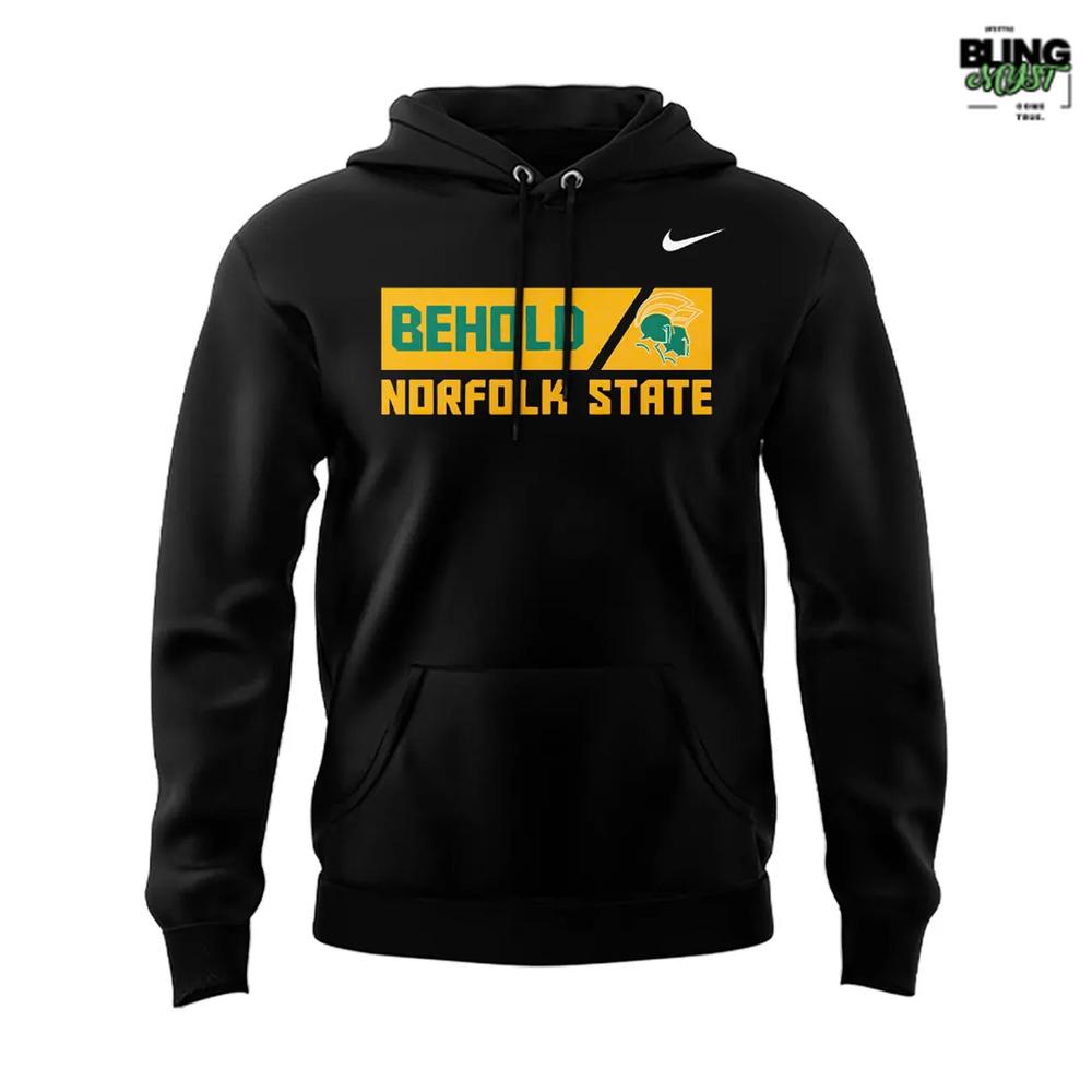 Norfolk State Spartans Behold the Green & Gold Hoodie Norfolk State Spartans Behold the Green & Gold Hoodie