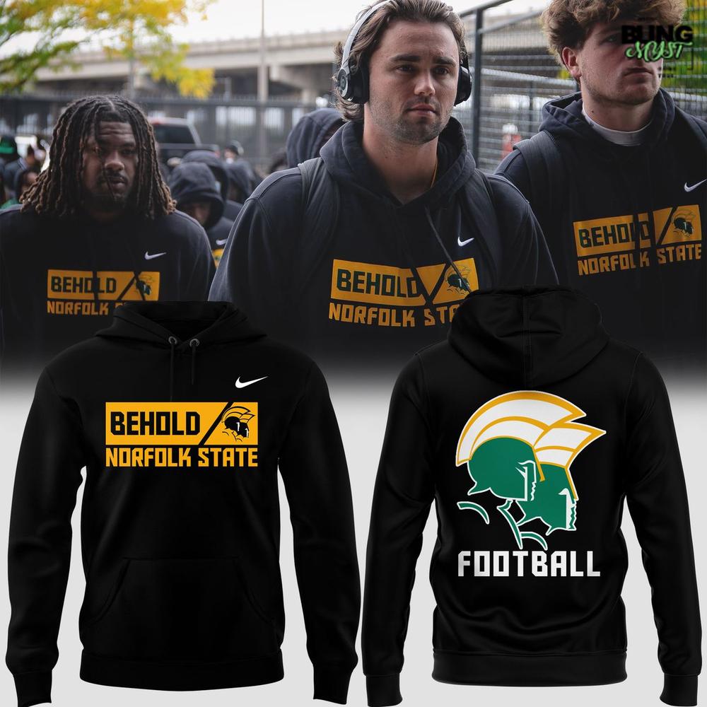 Norfolk State Spartans Behold the Green & Gold Hoodie Norfolk State Spartans Behold the Green & Gold Hoodie