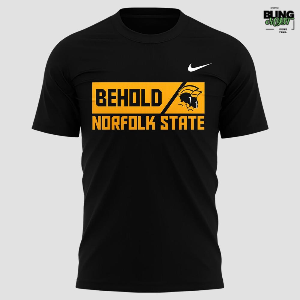 Norfolk State Spartans Behold the Green & Gold T-Shirt Norfolk State Spartans Behold the Green & Gold T-Shirt