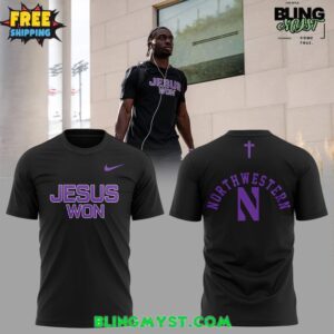 Northwestern Wildcats “Jesus Won” Special T-Shirt