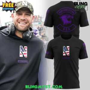 Northwestern Wildcats U.S.A Freedom Special Edition T-Shirt