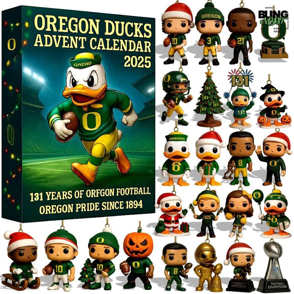 Oregon Ducks 131st Anniversary Limited Edition Advent Calendar 2025 Oregon Ducks 131st Anniversary Limited Edition Advent Calendar 2025
