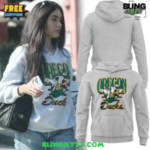 Oregon Ducks Madison Beer Gray Hoodie