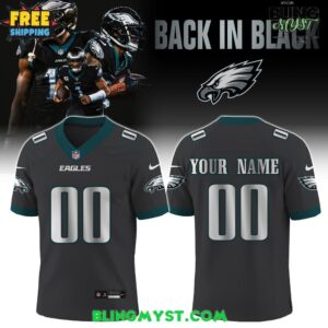 Philadelphia Eagles Back In Black Limited Edition NFL Football Jersey
