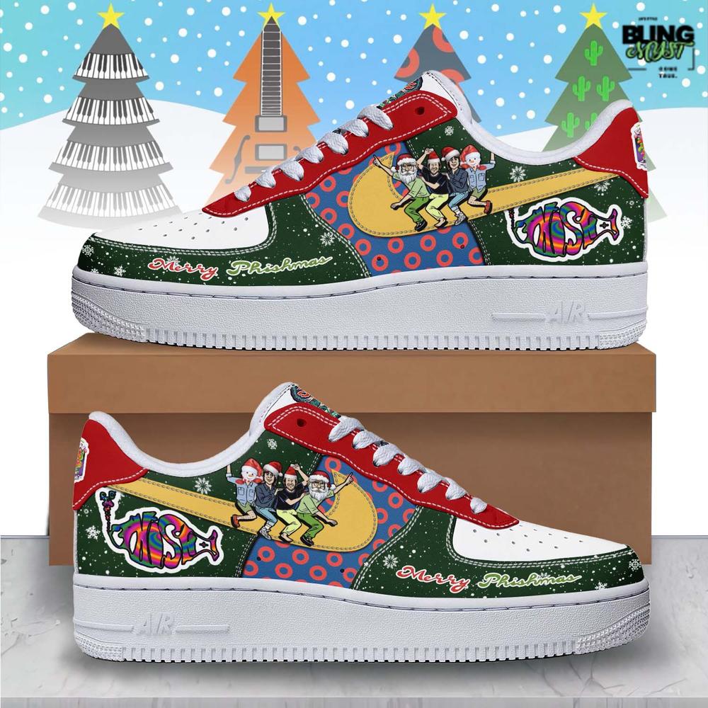 Phish Band Christmas Limited Edition Air Force 1 Phish Band Christmas Limited Edition Air Force 1