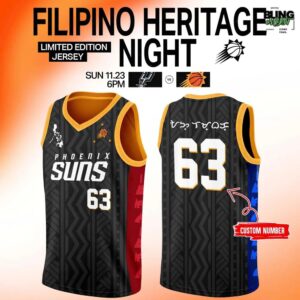 Phoenix Suns 2025 Filipino Heritage Night Basketball Jersey
