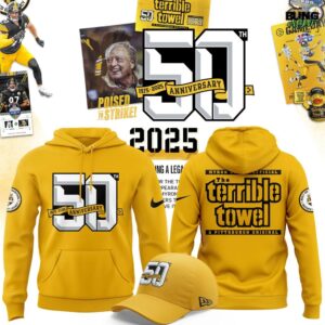 Pittsburgh Steelers 50th Anniversary of The Terrible Towel Hoodie