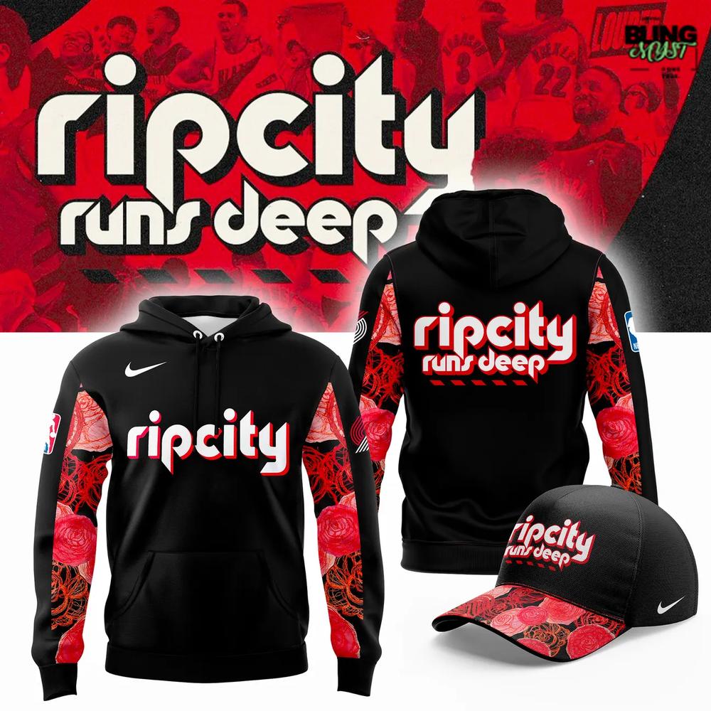 Portland Trail Blazers Rip City Runs Deep Limited Edition Hoodie Portland Trail Blazers Rip City Runs Deep Limited Edition Hoodie
