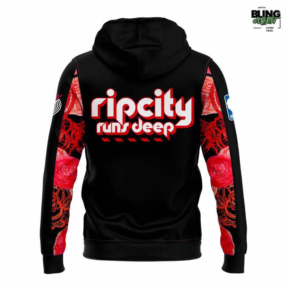 Portland Trail Blazers Rip City Runs Deep Limited Edition Hoodie Portland Trail Blazers Rip City Runs Deep Limited Edition Hoodie