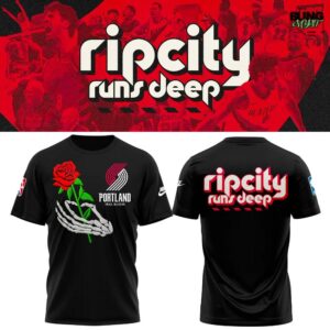 Portland Trail Blazers Rip City Runs Deep T-Shirt