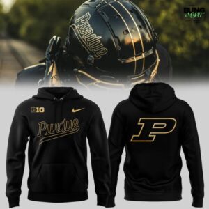 Purdue Boilermakers Blackout 2025 Limited Edition Hoodie