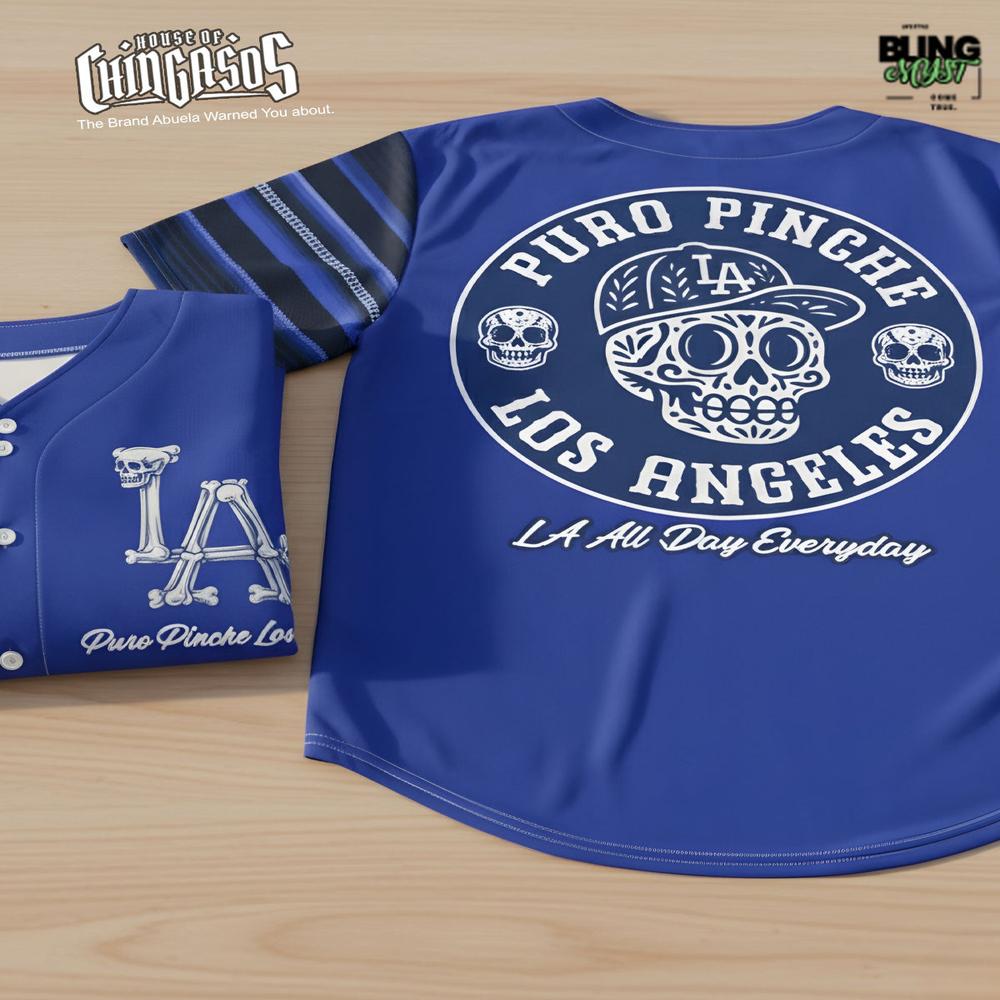 Puro Pinche Los Angeles Special Edition Baseball Jersey Puro Pinche Los Angeles Special Edition Baseball Jersey