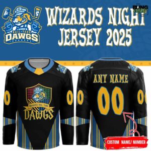 Roanoke Rail Yard Dawgs 2025 Wizards Night Hockey Jersey