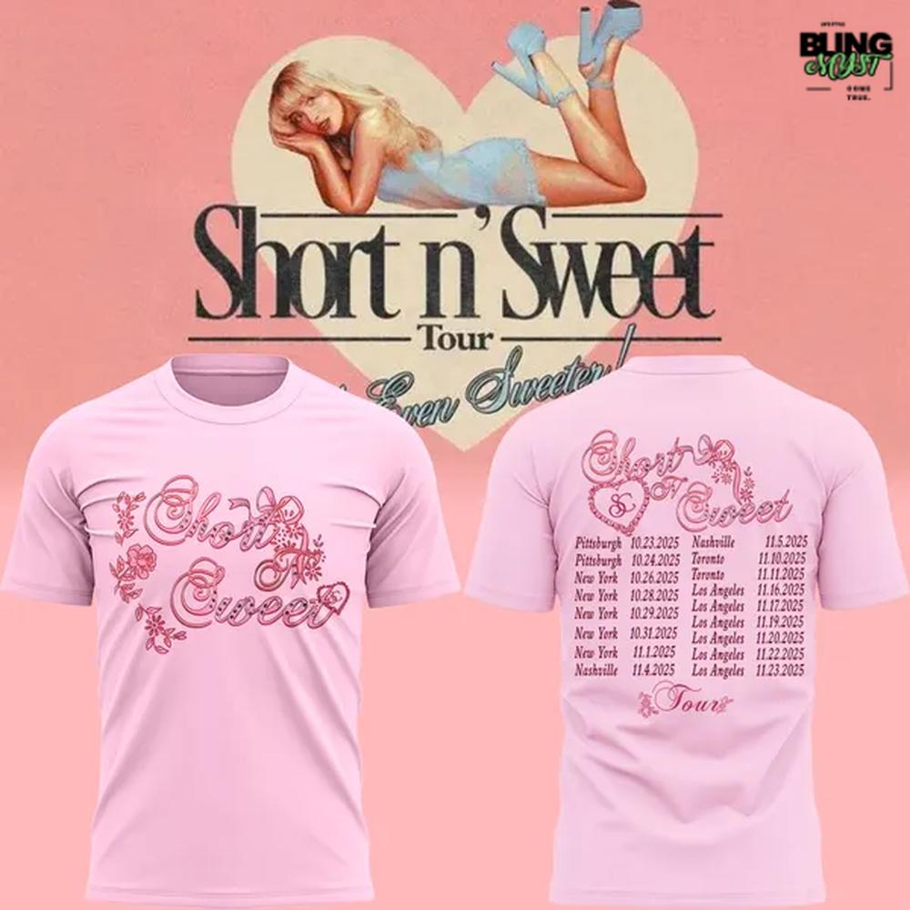 Sabrina Carpenter Short n’ Sweet Tour Limited Edition T-Shirt Sabrina Carpenter Short n’ Sweet Tour Limited Edition T-Shirt