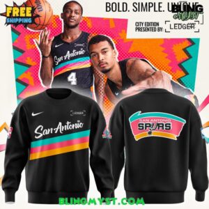 San Antonio Spurs Back To Black City Sweatshirt