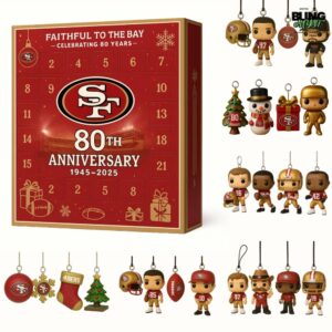San Francisco 49ers 80th Anniversary Limited Edition Advent Calendar 2025
