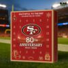 San Francisco 49ers 80th Anniversary Limited Edition Advent Calendar 2025 2