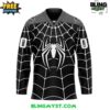 Savannah Ghost Pirates x Spider-Man Marvel Special Edition Hockey Jersey 1 Savannah Ghost Pirates x Spiderman Marvel Special Edition Hockey Jersey 2