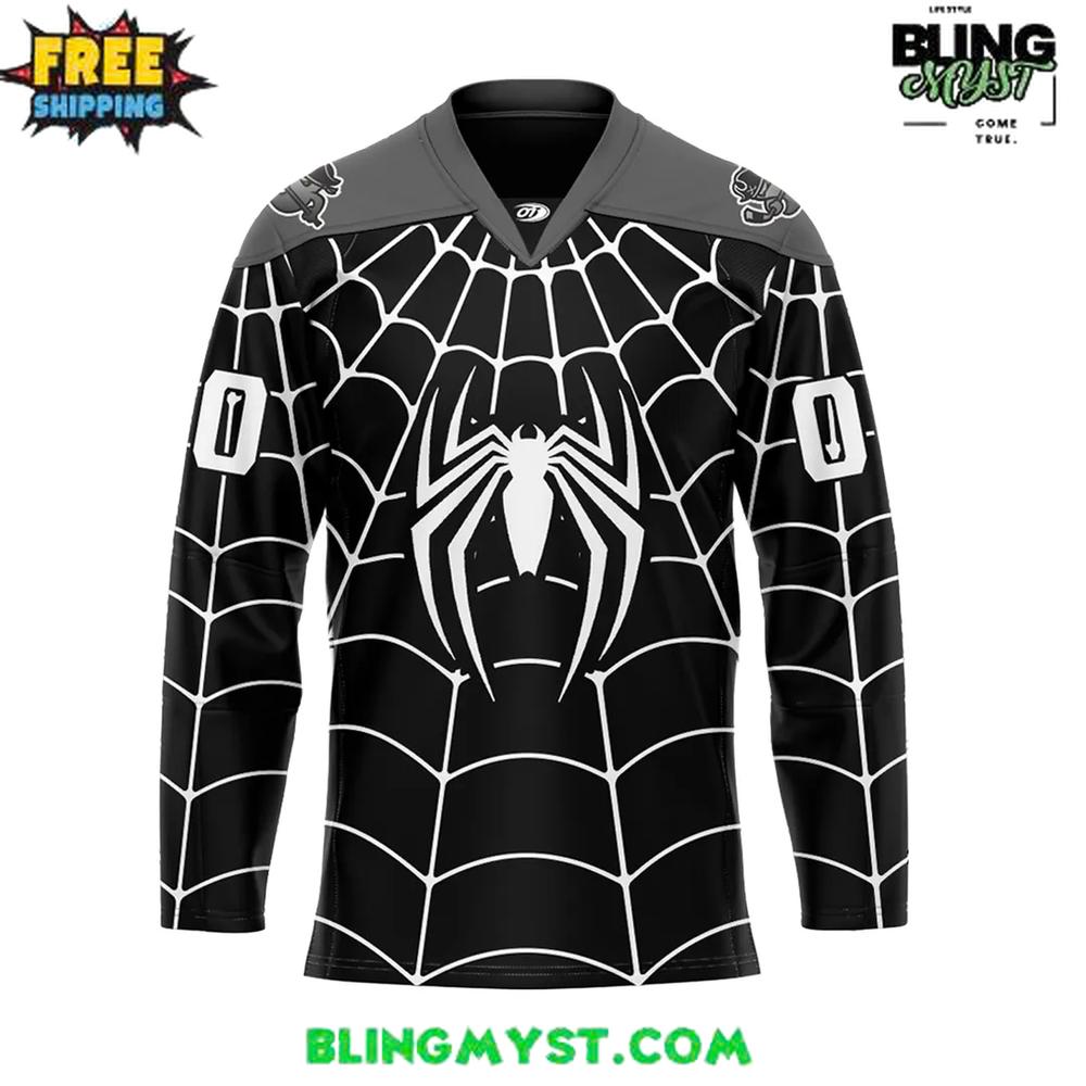 Savannah Ghost Pirates x Spider-Man Marvel Special Edition Hockey Jersey Savannah Ghost Pirates x Spider-Man Marvel Special Edition Hockey Jersey