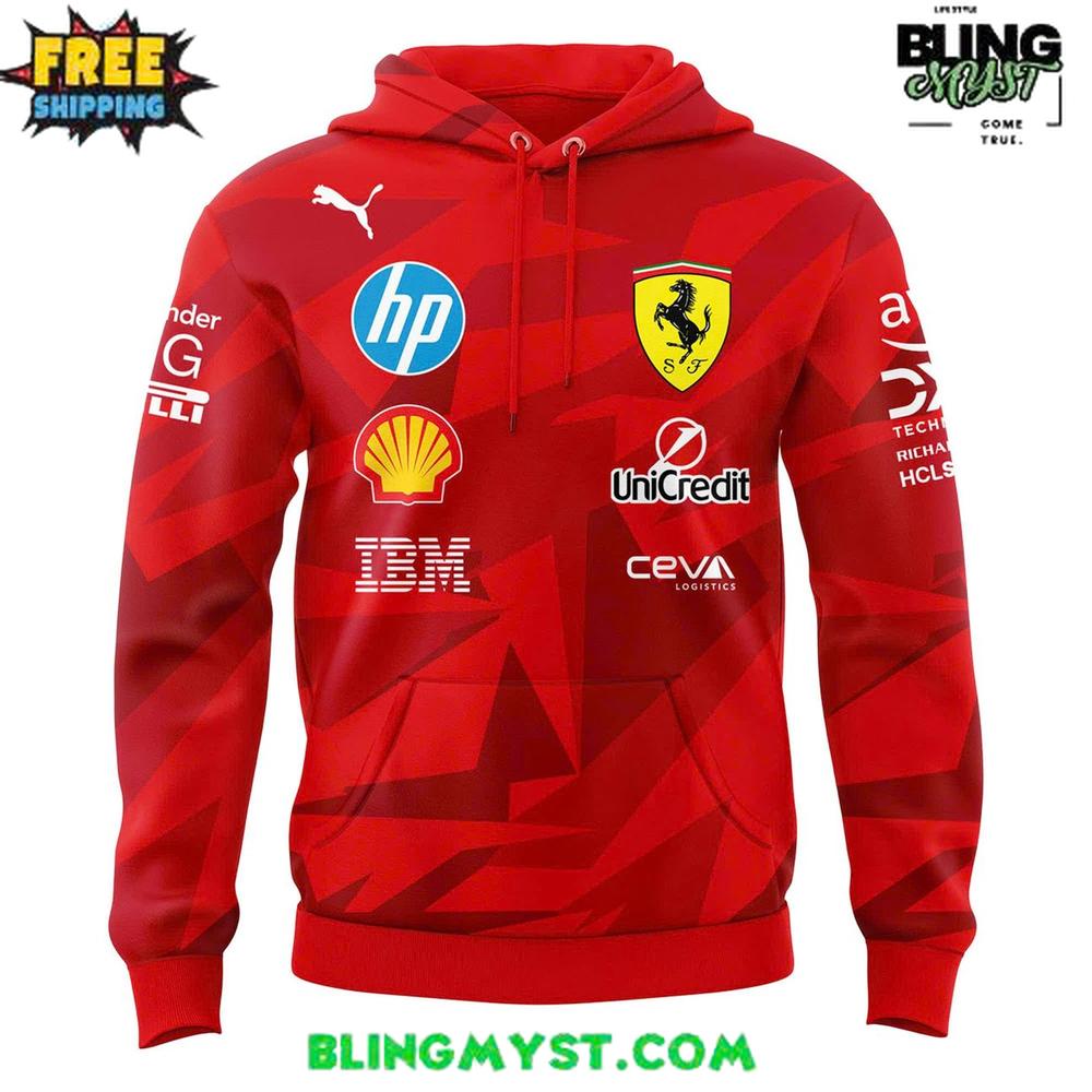 Scuderia Ferrari 2025 Las Vegas Race F1 Hoodie Scuderia Ferrari 2025 Las Vegas Race F1 Hoodie