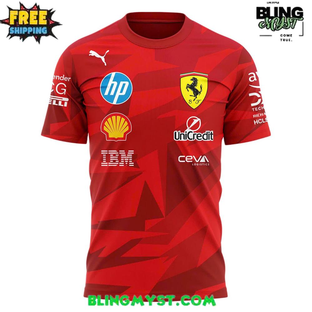 Scuderia Ferrari 2025 Las Vegas Race F1 T-Shirt Scuderia Ferrari 2025 Las Vegas Race F1 T-Shirt