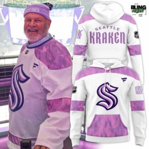 Seattle Kraken Hockey Fights Cancer 2025 Hoodie