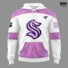 Seattle Kraken Hockey Fights Cancer 2025 Hoodie 2