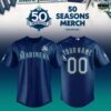 Seattle Mariners 50 Seasons Limited Edition Baseball Jersey 1 Seattle Mariners 50 Seasons Limited Edition Baseball Jersey 2