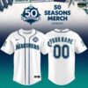 Seattle Mariners 50 Seasons Limited Edition Baseball Jersey 3 Seattle Mariners 50 Seasons Limited Edition Baseball Jersey 4