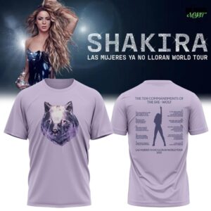Shakira Las Mujeres Ya No Lloran World Tour Special Edition T-Shirt