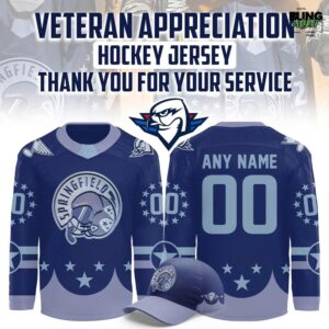 Springfield Thunderbirds 2025 American Veterans Hockey Jersey