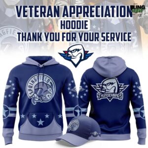 Springfield Thunderbirds 2025 American Veterans Hoodie