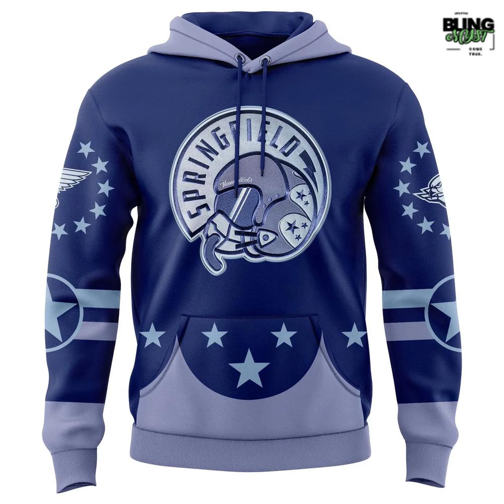 Springfield Thunderbirds 2025 American Veterans Hoodie Springfield Thunderbirds 2025 American Veterans Hoodie