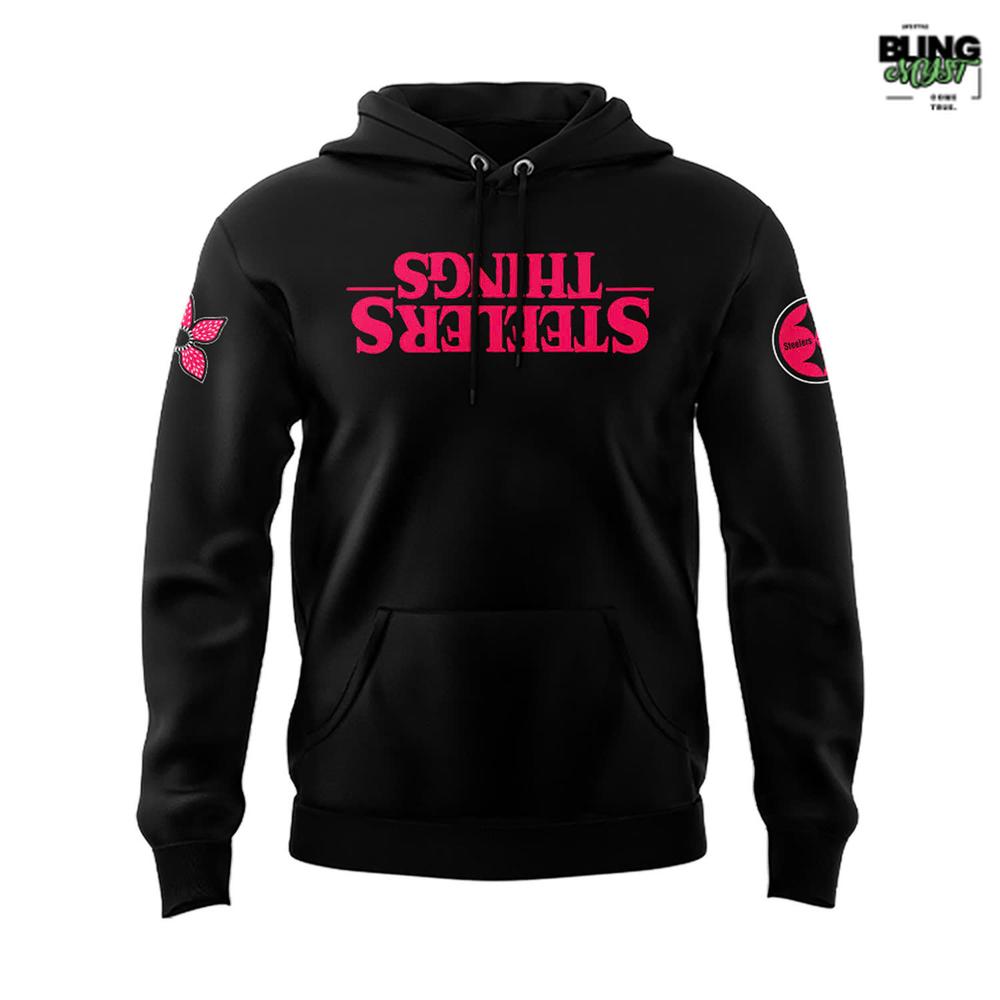 Stranger Things x Pittsburgh Steelers Limited Edition Hoodie Stranger Things x Pittsburgh Steelers Limited Edition Hoodie