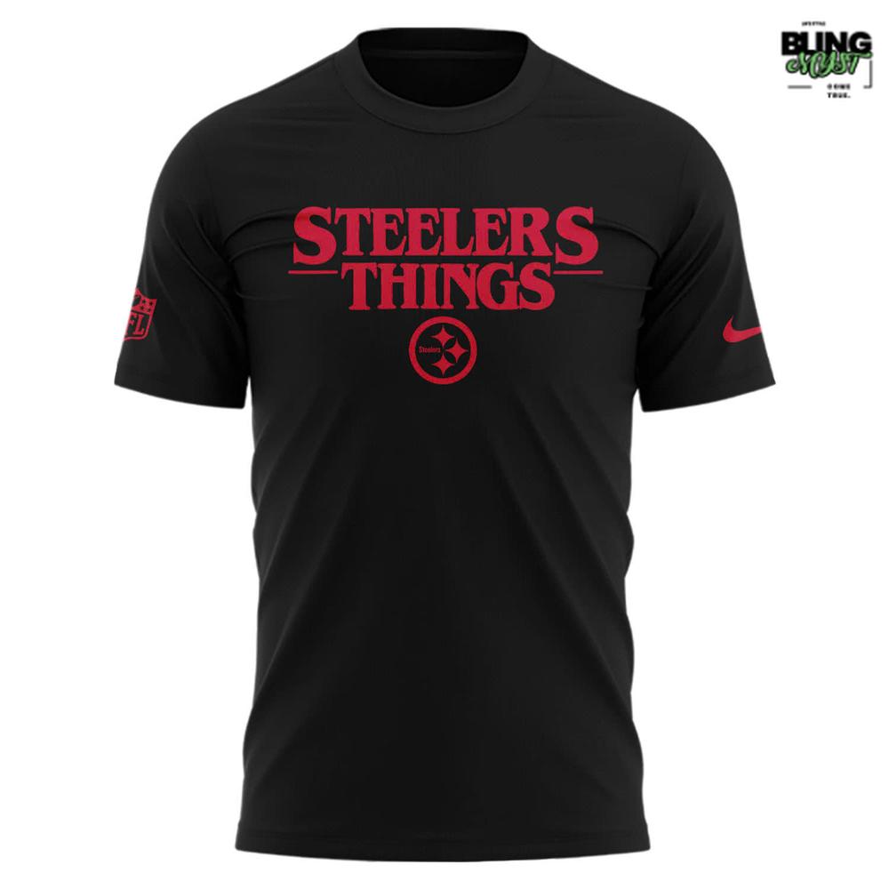 Stranger Things x Pittsburgh Steelers Limited Edition T-Shirt Stranger Things x Pittsburgh Steelers Limited Edition T-Shirt
