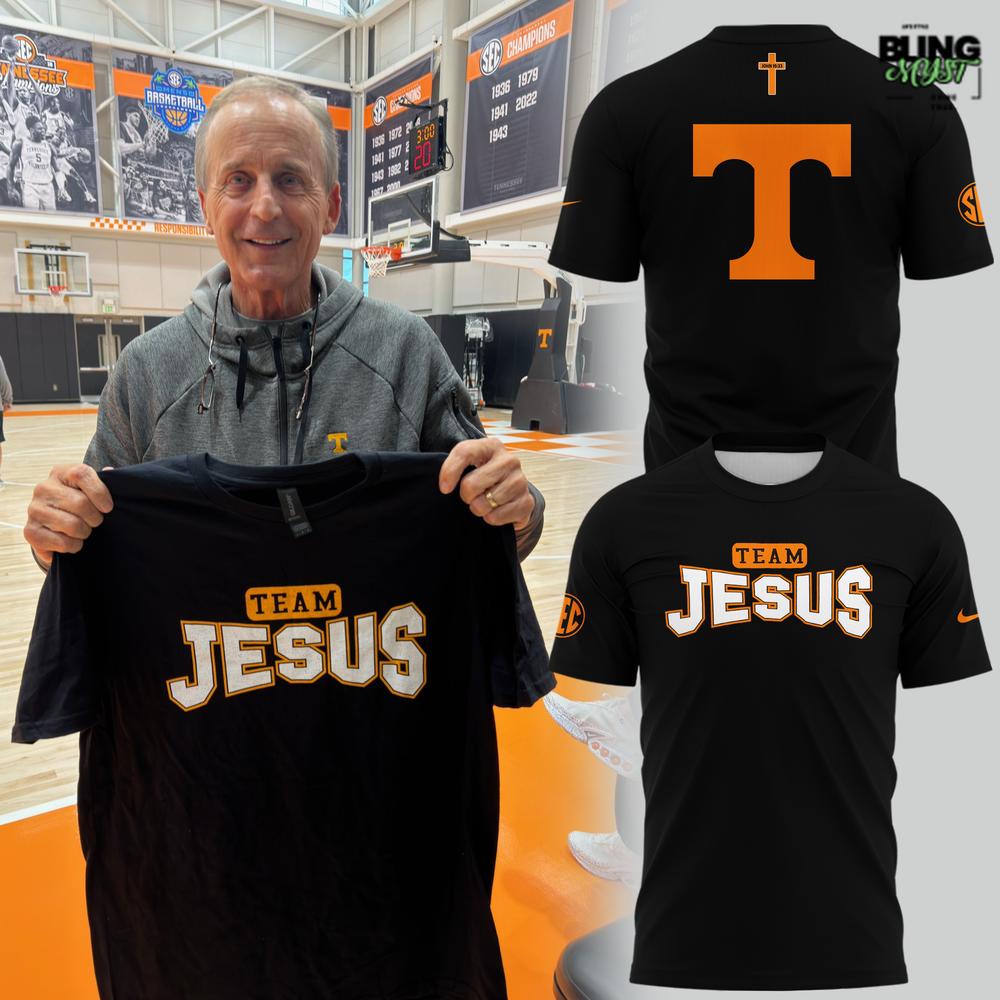 Tennessee Volunteers Basketball Team Jesus Professional T-Shirt Tennessee Volunteers Basketball Team Jesus Professional T-Shirt