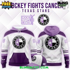 Texas Stars Hockey Fight Cancer Special Edition Hoodie