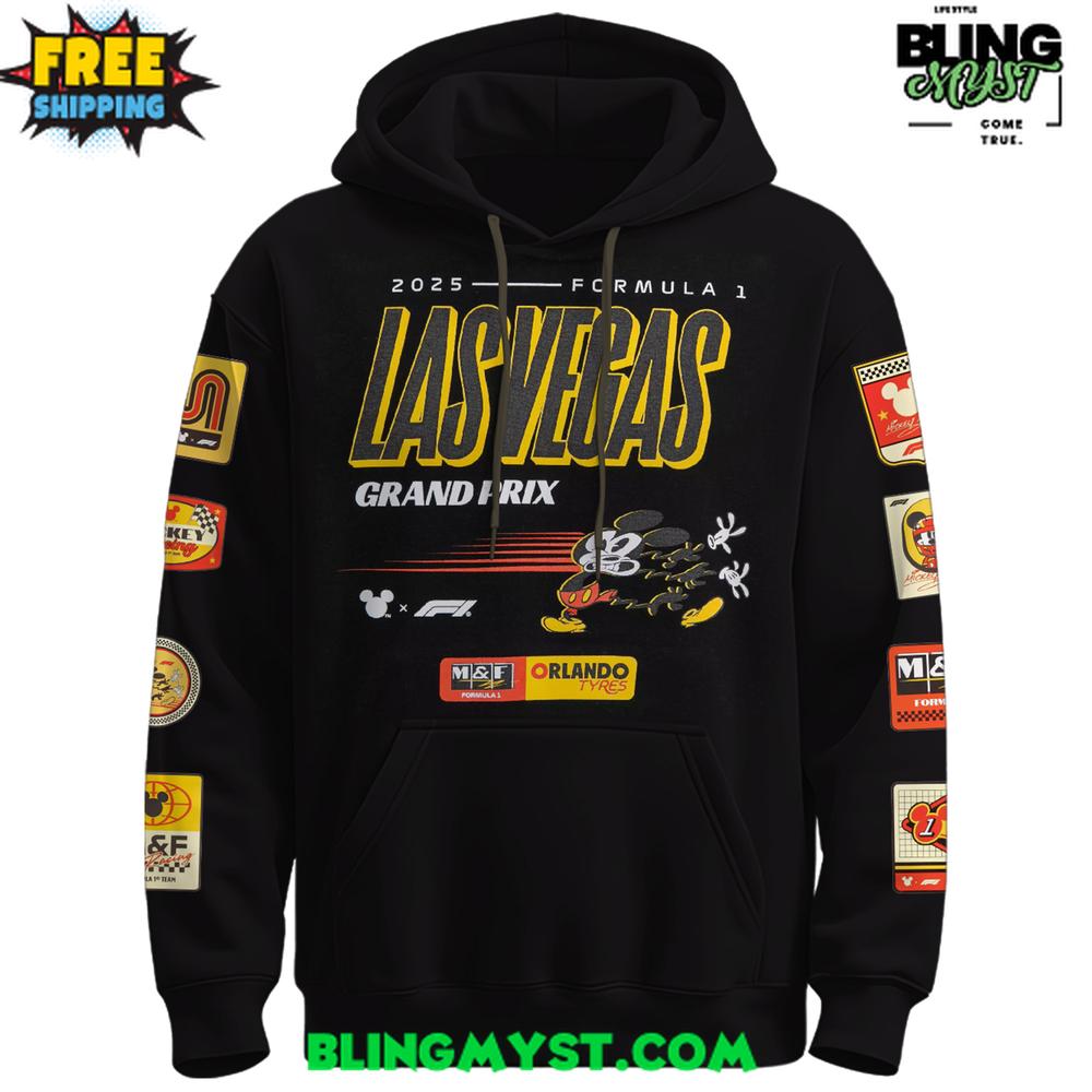 The Disney x Formula 1 x Las Vegas Grand Prix Hoodie The Disney x Formula 1 x Las Vegas Grand Prix Hoodie