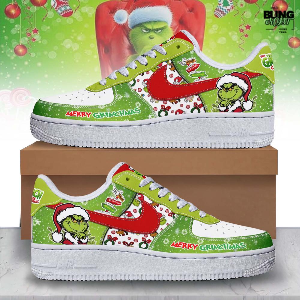The Grinch Merry Christmas Limited Edition Air Force 1 The Grinch Merry Christmas Limited Edition Air Force 1