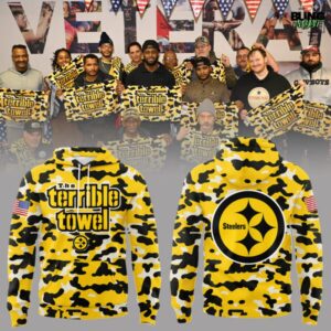 The Terrible Towel Pittsburgh Steelers Veteran Camo Hoodie
