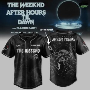 The Weeknd After Hours Til Dawn Tour 2026 Baseball Jersey