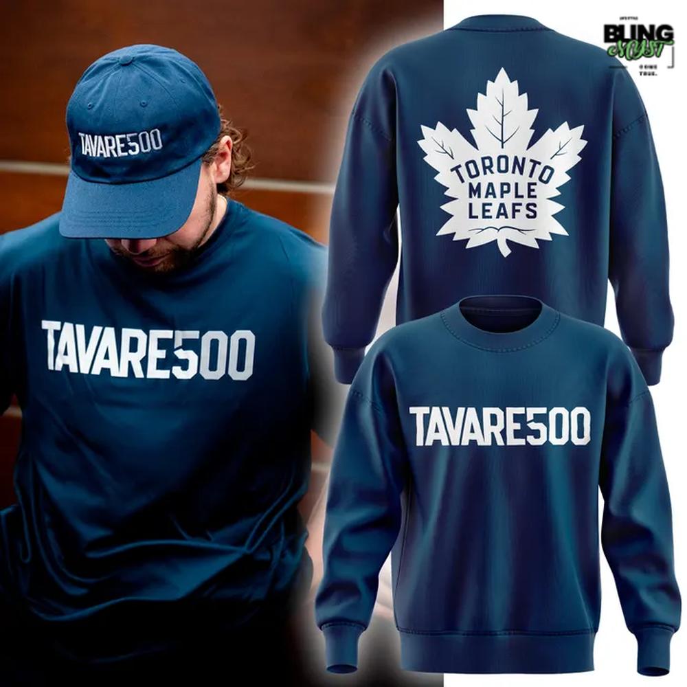 Toronto Maple Leafs TAVARE500 Special Edition Sweatshirt Toronto Maple Leafs TAVARE500 Special Edition Sweatshirt