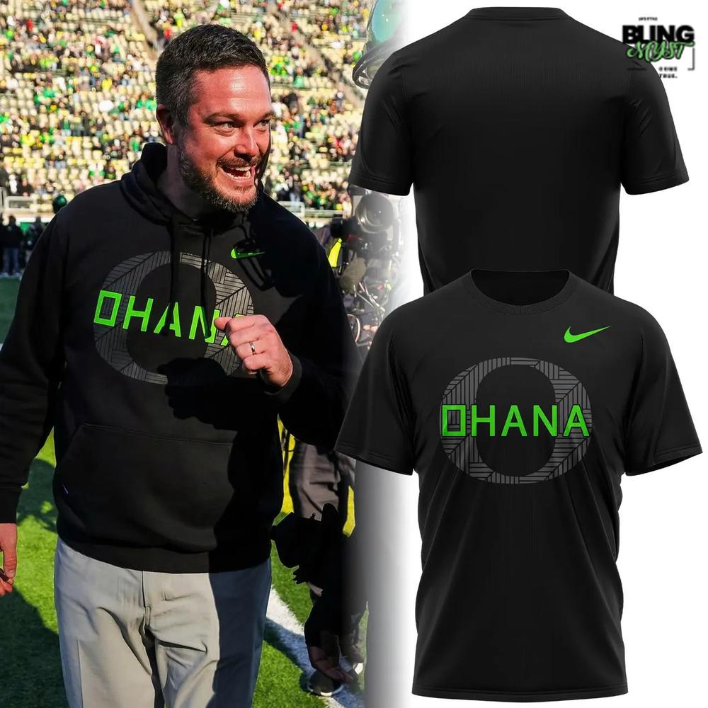Unisex Nike Black Oregon Ducks Ohana 2025 T-Shirt Unisex Nike Black Oregon Ducks Ohana 2025 T-Shirt