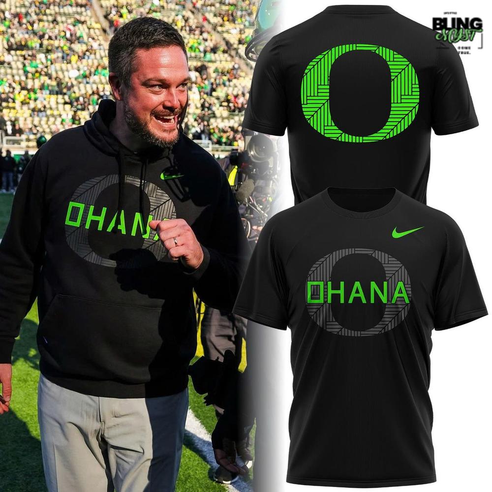 Unisex Nike Black Oregon Ducks Ohana 2025 T-Shirt Unisex Nike Black Oregon Ducks Ohana 2025 T-Shirt