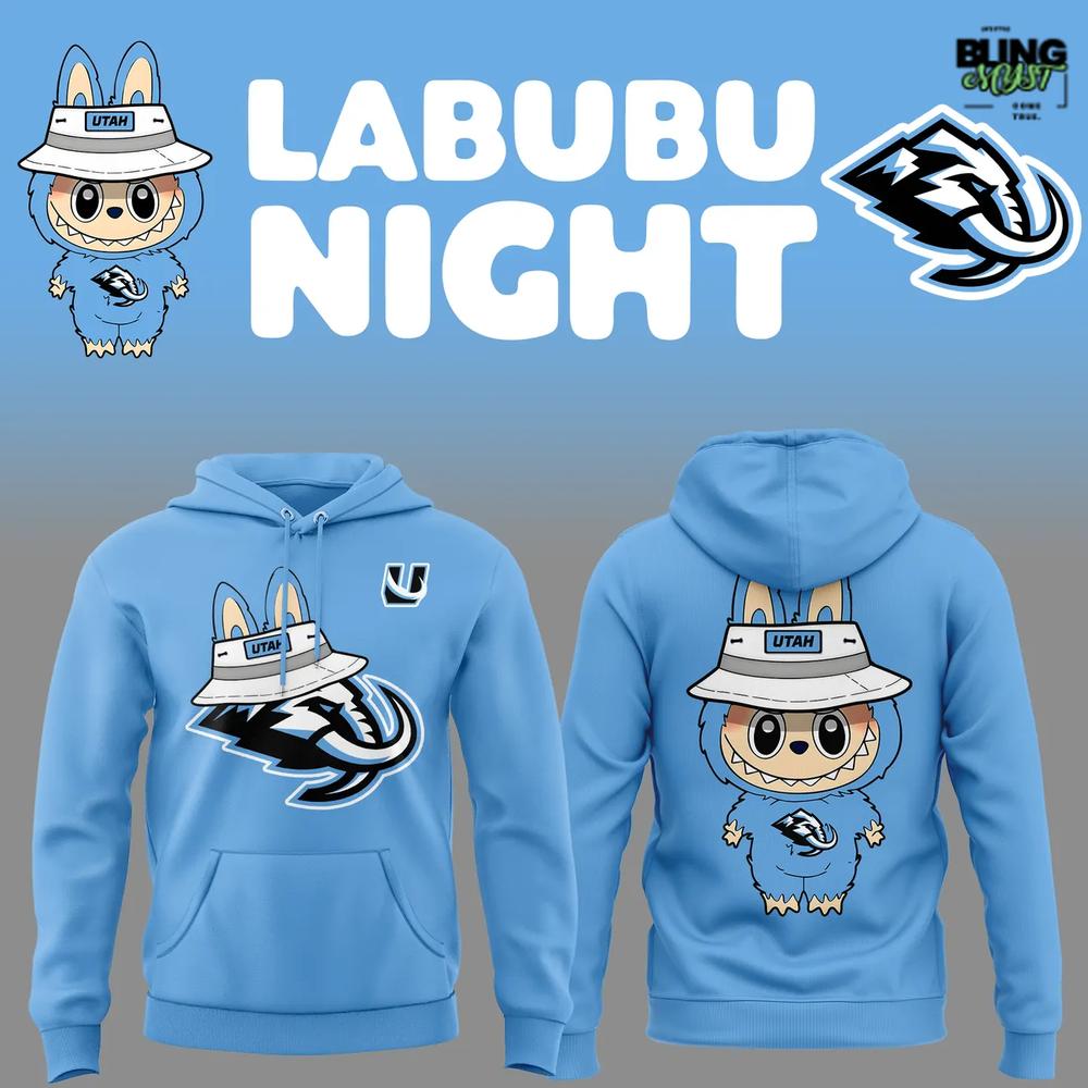 Utah Mammoth Labubu Night Special Edition Hoodie Utah Mammoth Labubu Night Special Edition Hoodie