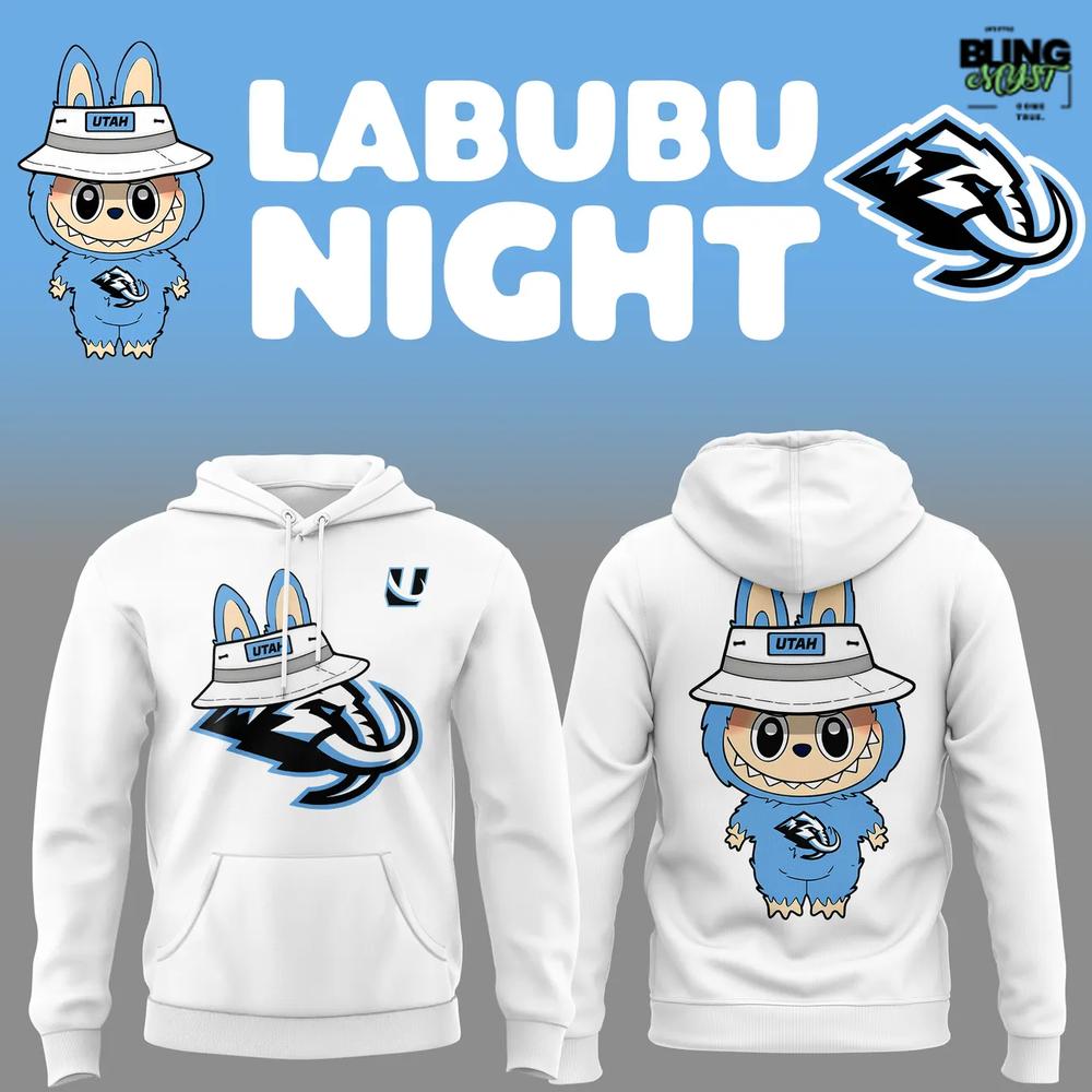 Utah Mammoth Labubu Night Special Edition Hoodie Utah Mammoth Labubu Night Special Edition Hoodie