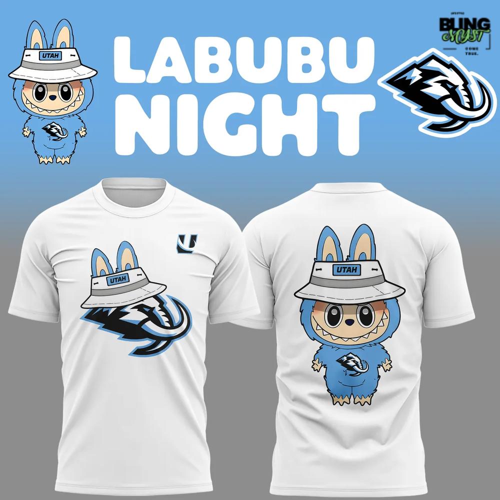 Utah Mammoth Labubu Night Special Edition T-Shirt Utah Mammoth Labubu Night Special Edition T-Shirt