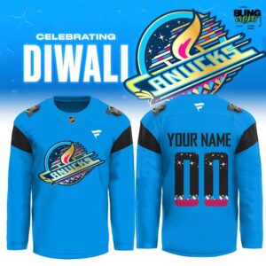Vancouver Canucks Intense Live At Diwali NHL Hockey Jersey