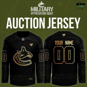 Vancouver Canucks Military Appreciation Night 2025 Hockey Jersey