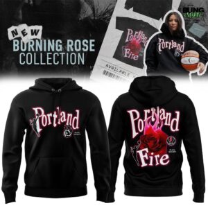 WNBA Portland Fire Burning Rose Special Edition Hoodie